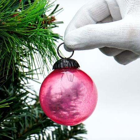 Pink Round Small Christmas Hanging Online