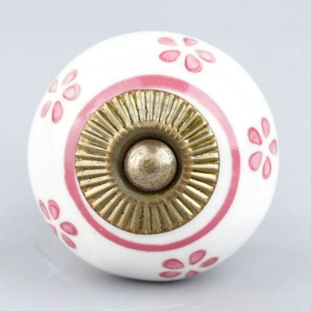 Pink Small Flower Knob