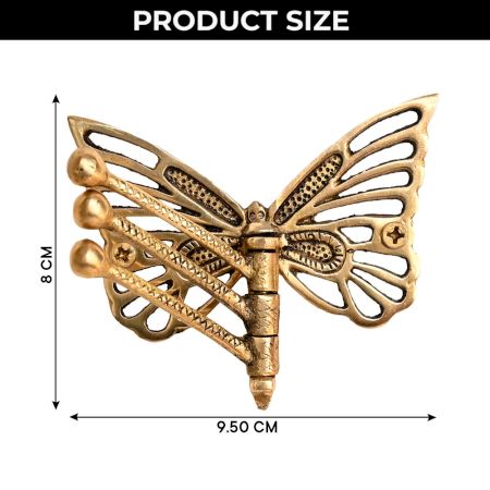 Brass Butterfly Swivel Tri Arm Hook