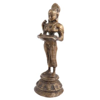 Brass Spiritual Standing Laxmi Godess Statue